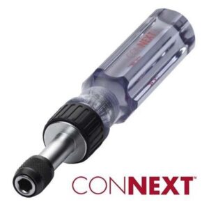 Malco CONNEXT4 Ratcheting Style Handle - 9pc Magnetic Hex Hand Driver Kit - Image 4