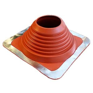 #4 Master Flash Red Silicone Square-Base Pipe Flashing - Image 3