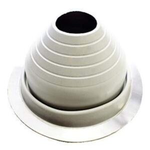 #4 Round-Base Grey Silicone Pipe Flashing (1) - Image 1