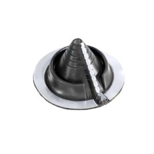 Retrofit Small Round EPDM Pipe Flashing Boot, BLACK, 3/4-2-3/4 - Image 1
