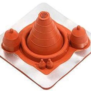 Solar Multi-Port MR, 5-Port Roof Flashing, RED Silicone - Image 1
